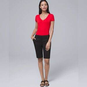 WHBM 11-Inch Smooth Stretch Bermuda Shorts